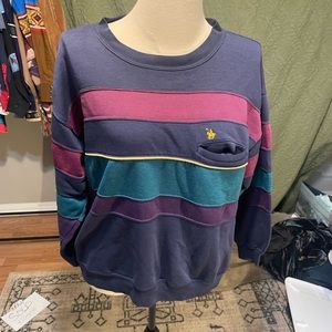 Vintage striped retro sweater shirt